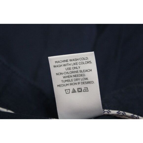 Member's‎ Mark men's blue 9" everyday flat front stretch twill shorts 40 - Picture 7 of 9